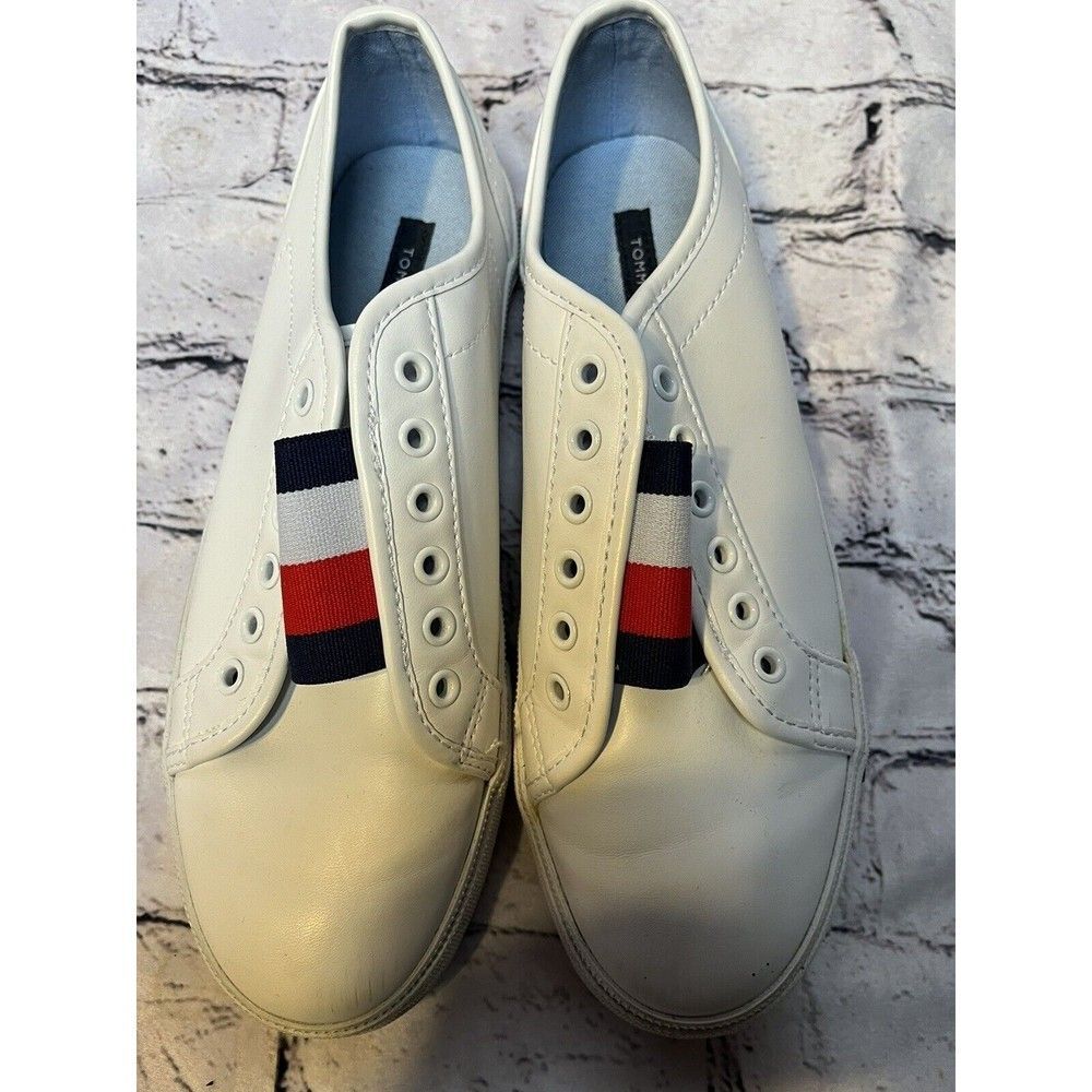 Tom Hilfiger 7 M Slip On Anni Twanni Casual Sneaker White Shoes Womens